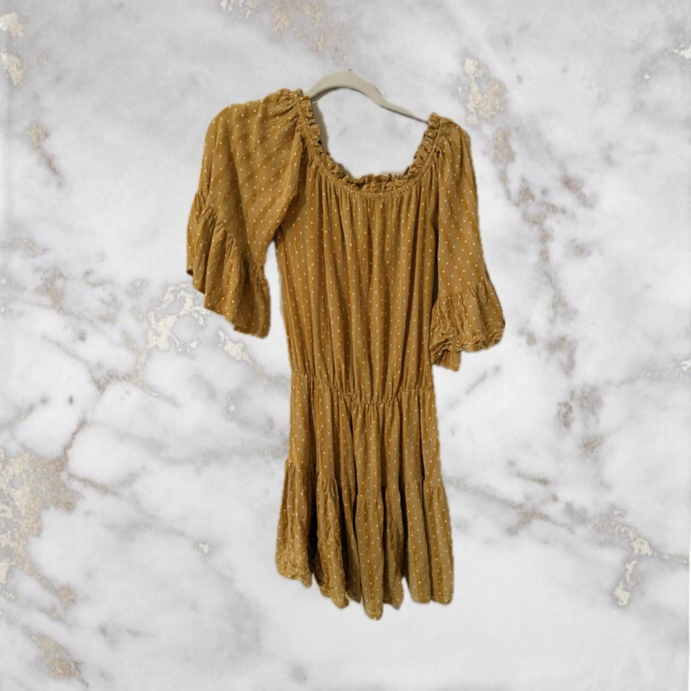 ASOS Yellow Long Sleeve Dress